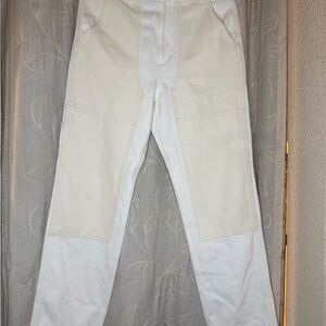 Madewell- The Perfect Vintage Straight Jean White Pants
